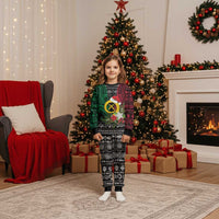 Vanuatu Pig's Tusk Meri Krismas! Christmas Pajama Set Vanuatuan Ancient Art Spirit - Polynesian Pride