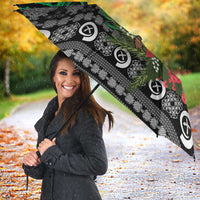 Vanuatu Pig's Tusk Meri Krismas! Umbrella Vanuatuan Ancient Art Spirit - Polynesian Pride