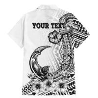 Ia Orana Tahiti Personalised Family Matching Mermaid Dress and Hawaiian Shirt French Polynesia Hook Tattoo Special White Color LT9