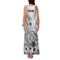 Ia Orana Tahiti Personalised Family Matching Tank Maxi Dress and Hawaiian Shirt French Polynesia Hook Tattoo Special White Color LT9 - Polynesian Pride