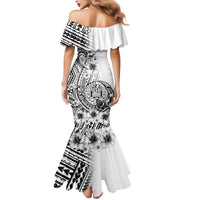 Ia Orana Tahiti Personalised Mermaid Dress French Polynesia Hook Tattoo Special White Color LT9