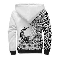 Ia Orana Tahiti Personalised Sherpa Hoodie French Polynesia Hook Tattoo Special White Color LT9