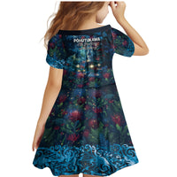 New Zealand Matariki Pohutukawa Family Matching Mermaid Dress and Hawaiian Shirt Te Mauri te Ora LT9 - Polynesian Pride