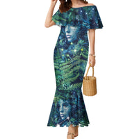 New Zealand Matariki Tupuanuku Mermaid Dress Te W o te Hauhake LT9 Women Art - Polynesian Pride