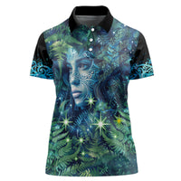 New Zealand Matariki Tupuanuku Women Polo Shirt Te W o te Hauhake LT9 Female Art - Polynesian Pride
