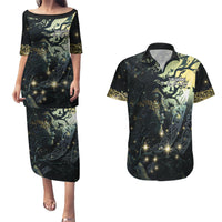 New Zealand Matariki Tupuarangi Couples Matching Puletasi and Hawaiian Shirt Ng Kai o te Rangi LT9 Art - Polynesian Pride