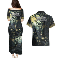 New Zealand Matariki Tupuarangi Couples Matching Puletasi and Hawaiian Shirt Ng Kai o te Rangi LT9 - Polynesian Pride