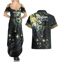 New Zealand Matariki Tupuarangi Couples Matching Summer Maxi Dress and Hawaiian Shirt Ng Kai o te Rangi LT9 - Polynesian Pride