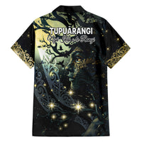 New Zealand Matariki Tupuarangi Family Matching Off The Shoulder Long Sleeve Dress and Hawaiian Shirt Ng Kai o te Rangi LT9 - Polynesian Pride