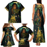 New Zealand Matariki Family Matching Tank Maxi Dress and Hawaiian Shirt Rongo Mori Wellbeing and Good Luck LT9 - Polynesian Pride