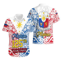 Polynesian Philippines Hawaiian Shirt Pilipinas Flag Style for 125th Independence Anniversary White LT9 - Polynesian Pride