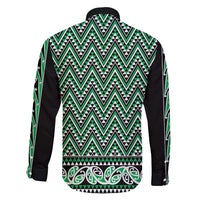 New Zealand Maori Niho Taniwha Family Matching Mermaid Dress and Hawaiian Shirt Kakariki Mangopare and Puhoro Pattern LT9 - Polynesian Pride