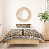 New Zealand Maori Niho Taniwha Bedding Set Karaka Mangopare and Puhoro Pattern