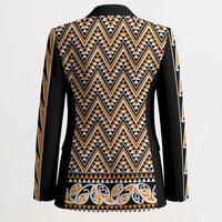 New Zealand Maori Niho Taniwha Blazer Karaka Mangopare and Puhoro Pattern - Polynesian Pride