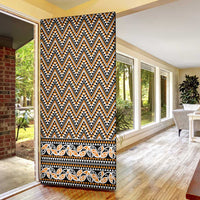 New Zealand Maori Niho Taniwha Door Cover Karaka Mangopare and Puhoro Pattern - Polynesian Pride