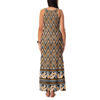 New Zealand Maori Niho Taniwha Family Matching Tank Maxi Dress and Hawaiian Shirt Karaka Mangopare and Puhoro Pattern LT9 - Polynesian Pride