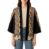 New Zealand Maori Niho Taniwha Kimono Karaka Mangopare and Puhoro Pattern - Polynesian Pride