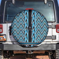 New Zealand Maori Niho Taniwha Spare Tire Cover Kikorangi Mangopare and Puhoro Pattern
