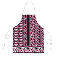 New Zealand Maori Niho Taniwha Apron Mawhero Mangopare and Puhoro Pattern LT9 Pink - Polynesian Pride