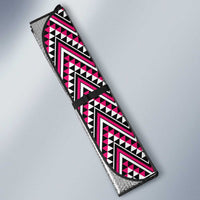 New Zealand Maori Niho Taniwha Auto Sun Shade Mawhero Mangopare and Puhoro Pattern - Polynesian Pride