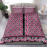 New Zealand Maori Niho Taniwha Bedding Set Mawhero Mangopare and Puhoro Pattern