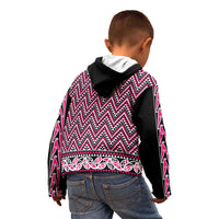 New Zealand Maori Niho Taniwha Kid Hoodie Mawhero Mangopare and Puhoro Pattern LT9 - Polynesian Pride