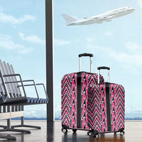 New Zealand Maori Niho Taniwha Luggage Cover Mawhero Mangopare and Puhoro Pattern