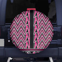 New Zealand Maori Niho Taniwha Spare Tire Cover Mawhero Mangopare and Puhoro Pattern