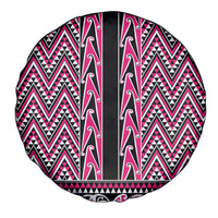 New Zealand Maori Niho Taniwha Spare Tire Cover Mawhero Mangopare and Puhoro Pattern