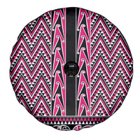 New Zealand Maori Niho Taniwha Spare Tire Cover Mawhero Mangopare and Puhoro Pattern