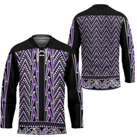 New Zealand Maori Niho Taniwha Hockey Jersey Waiporopo Mangopare and Puhoro Pattern - Polynesian Pride