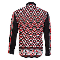 New Zealand Maori Niho Taniwha Family Matching Puletasi and Hawaiian Shirt Whero Mangopare and Puhoro Pattern LT9 - Polynesian Pride