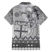 Vintage Bula Fiji Personalised Family Matching Tank Maxi Dress and Hawaiian Shirt Beige Hibiscus Tapa Pattern LT9 - Polynesian Pride