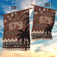 Personalised Bula Fiji 679 Garden Flag Fijian Tagimoucia Masi Tapa Art LT9 - Polynesian Pride
