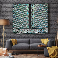 New Zealand Maori Niho Taniwha Tapestry Papua Shell - Mangopare Puhoro Pattern