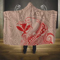 Hawaii Monk Seal and Map Hooded Blanket Polynesian Kanaka Maoli Red Vibe LT9 - Polynesian Pride