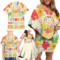 Kawaii Turtle Family Matching Off Shoulder Short Dress and Hawaiian Shirt Aloha Hibiscus Flowers LT9 - Polynesian Pride
