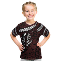 Polynesian Girl Tribal Tattoo Kid T Shirt Oxbood Vibe
