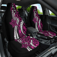 Polynesian Plumeria Floral Tattoo Pattern Car Seat Cover Pink Style LT9 One Size Pink - Polynesian Pride