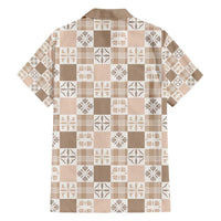 Hawaiian Palaka Quilt Pattern Family Matching Tank Maxi Dress and Hawaiian Shirt Hawaii Culture Bird of Paradise Exotic Motif LT9 - Polynesian Pride