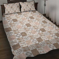 Hawaiian Palaka Quilt Pattern Quilt Bed Set Hawaii Culture Bird of Paradise Exotic Motif - Polynesian Pride