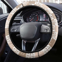 Hawaiian Palaka Quilt Pattern Steering Wheel Cover Hawaii Culture Bird of Paradise Exotic Motif - Polynesian Pride