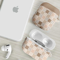 Hawaiian Palaka Quilt Pattern AirPods Case Hawaii Culture Honu Turtle - Polynesian Pride