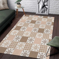 Hawaiian Palaka Quilt Pattern Area Rug Hawaii Culture Pineapple - Polynesian Pride
