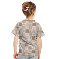 Hawaiian Palaka Quilt Pattern Kid T Shirt Hawaii Culture Pineapple LT9 - Polynesian Pride