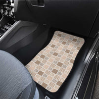 Hawaiian Palaka Quilt Pattern Car Mats Hawaii Culture Tropical Flowers Mix - Polynesian Pride