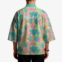Seamless Hawaiian Quilt Pattern Kimono Hawaii Culture Palm Leaf Tropical - Polynesian Pride