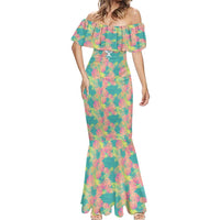 Personalised Seamless Hawaiian Quilt Pattern Mermaid Dress Hawaii Culture Palm Leaf Tropical LT9 - Polynesian Pride