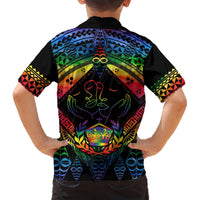 Tonga LGBT Hawaiian Shirt Love Is Love Ngatu Rainbow Water Color LT9 - Polynesian Pride