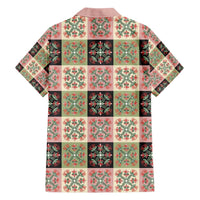 Seamless Pattern Pikake Lei Family Matching Puletasi and Hawaiian Shirt Floral Squares Pikake - Polynesian Pride